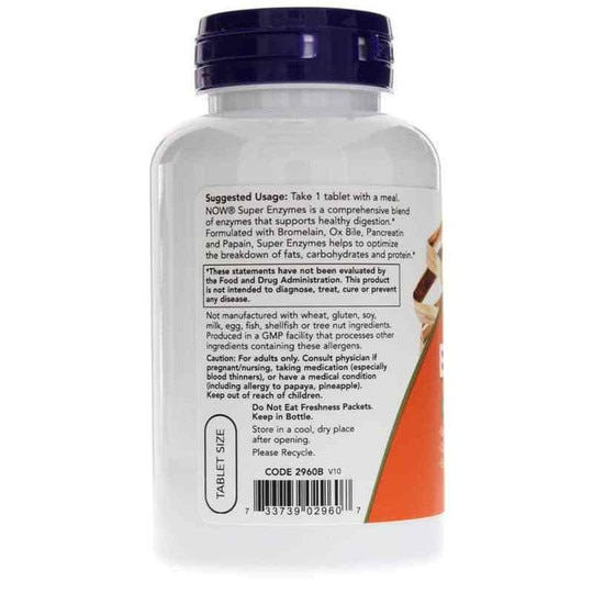 Super Enzymes Tablets, NOW